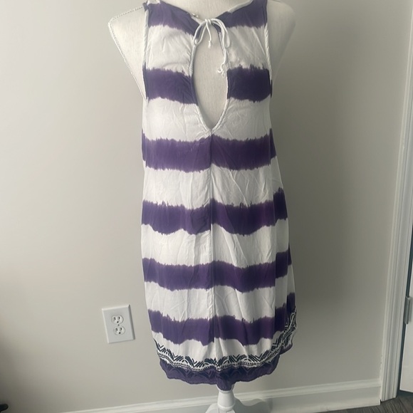ROXY Tie Dyed Beach Cover-up, Size small - Picture 4 of 5